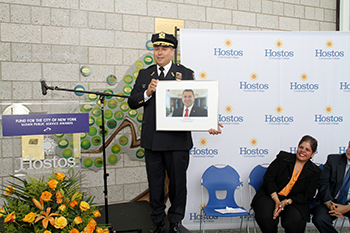 Public Safety Director, Chief Arnaldo Bernabe received the 2014 Sloan Public Service Award