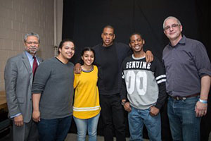 Shawn "Jay Z" Carter Visits Hostos