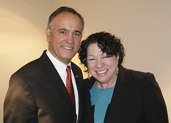 Hostos President Felix Matos Rodriguez and U.S. Associate Supreme Court Justice Sonia Sotomayor