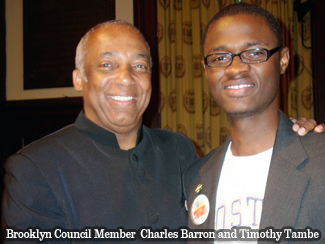 Brooklyn Council Member  Charles Barron and Timothy Tambe