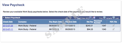 FWS Paycheck History