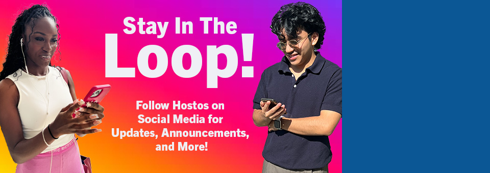Follow Hostos on Social Media 