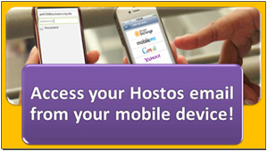 Access your Hostos email from your mobile device!