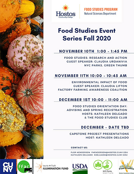 Food Studies Events Series Fall 2020