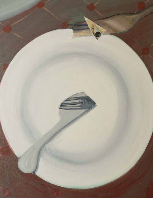 Sara Rahmanian, Untitled, 2020, acrylic on canvas, 24 x 18