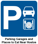 Parking Garages and Places to Eat Near Hostos