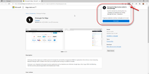 Click image to open full size in a new window Snip image for Step 5: Close the Extension notification