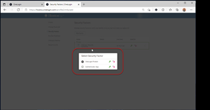 Click image to open full size in a new window Snip image for Step 4: Select a choice in the Select Security Factor window