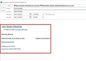 Step 4 snip image for How to Create a SFB Meeting