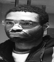 An image of a person with glasses
