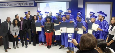 CUNY Fatherhood Academy group picture of graduates and staff
