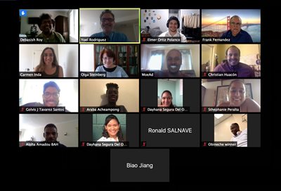 Screenshot of Zoom presentation