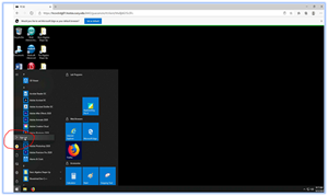 When you finish using the session, it is important to “Sign out”, so that the station can be used by another user. Click on the Windows icon, then select the HOSTOS logo and click “Sign out”