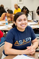 ASAP female student smiling