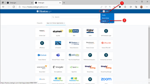 Click image to open full size in a new window Snip image for Step 1: Click on Your Name as shown > Click on Log Out