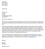 cover letter