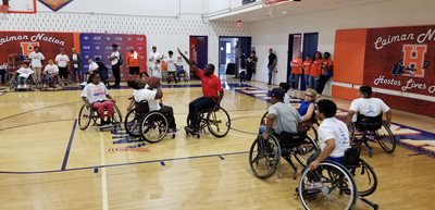 Wheelchair basketball clinic