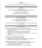 resume sample