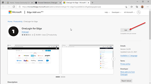 Snip image for Step 3: Click on Get and proceed to install the Extension
