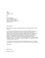Mathematics Cover Letter