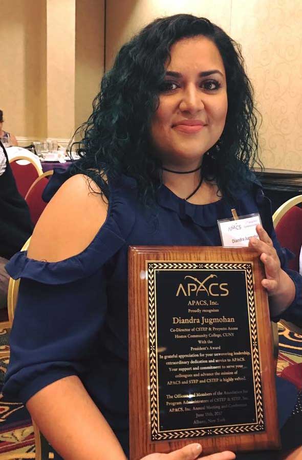 Diandra Jugmohan Co-Director of Hostos’ STEP and CSTEP programs