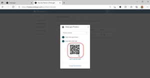 Click image to open full size in a new window Snip image for Step 3: QR Code appears