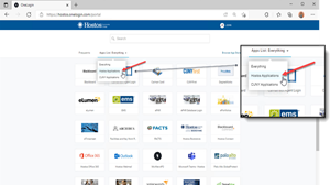 Snip image for Step 2: Click on Hostos Applications