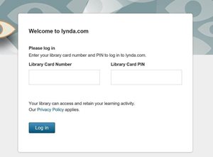 Snip image for Lynda.com portal log in